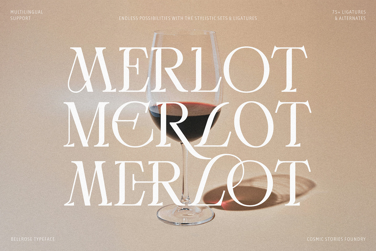 Bellrose Display Serif Font, a Serif Font by CarmineType (Photo 14 of 24)