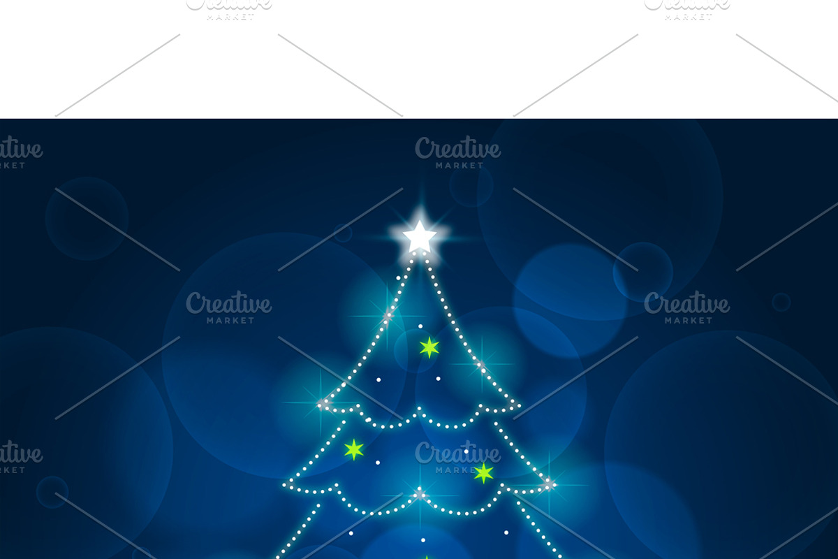 Light Trail Christmas Tree, a Decorative Illustration by MISS CHATZ (Photo 3 of 3)