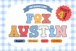 Fox Austin Fonts 4 Style, a Slab Serif Font by Fox7 By Rattana