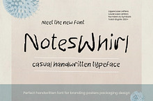 Notes Whirl Casual Handwritten