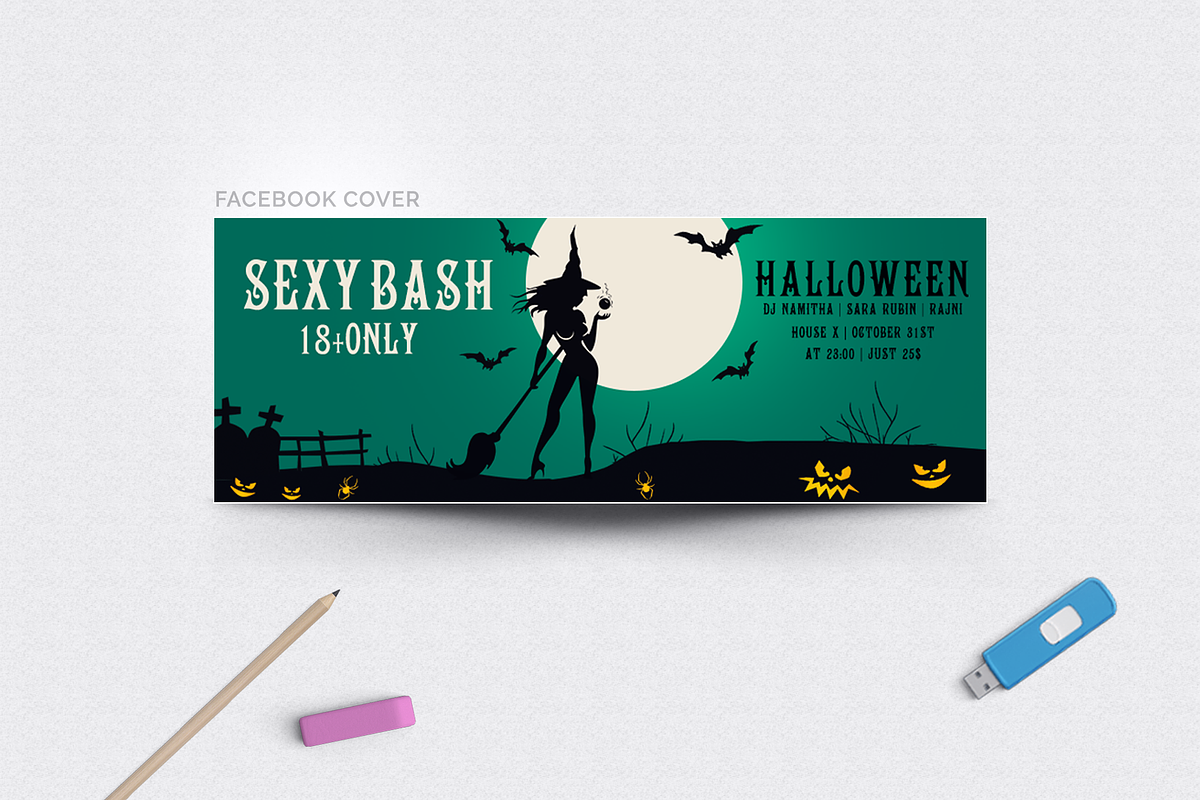 Halloween Party Flyer, a Flyer Template by Jaisivakumar (Photo 3 of 5)