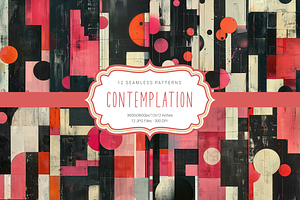 Contemplation Seamless Patterns