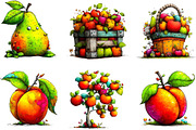 Orchard Watercolor Clipart, an Illustration by Designking (Thumbnail 5 of 5)
