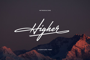 Higher Handwritten Font