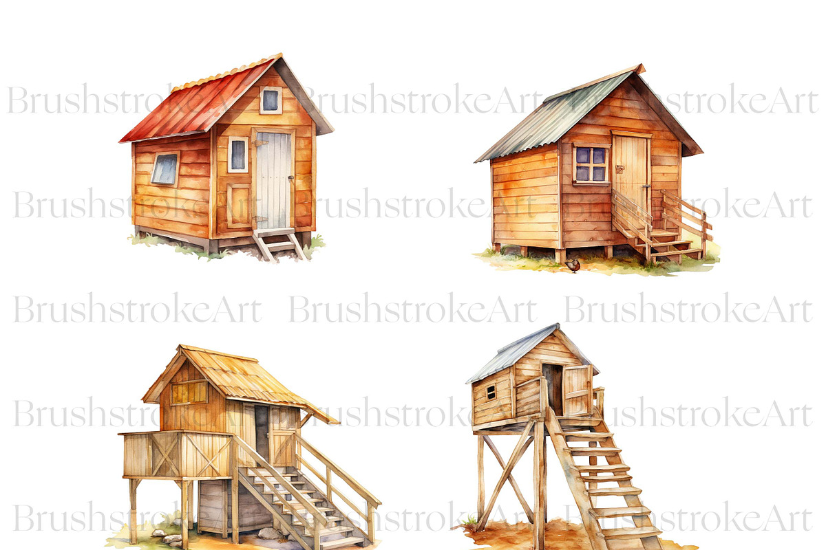 Chicken Coop Clipart, Baby Chick PNG, an Animal Illustration by BrushstrokeArtGB (Photo 6 of 9)