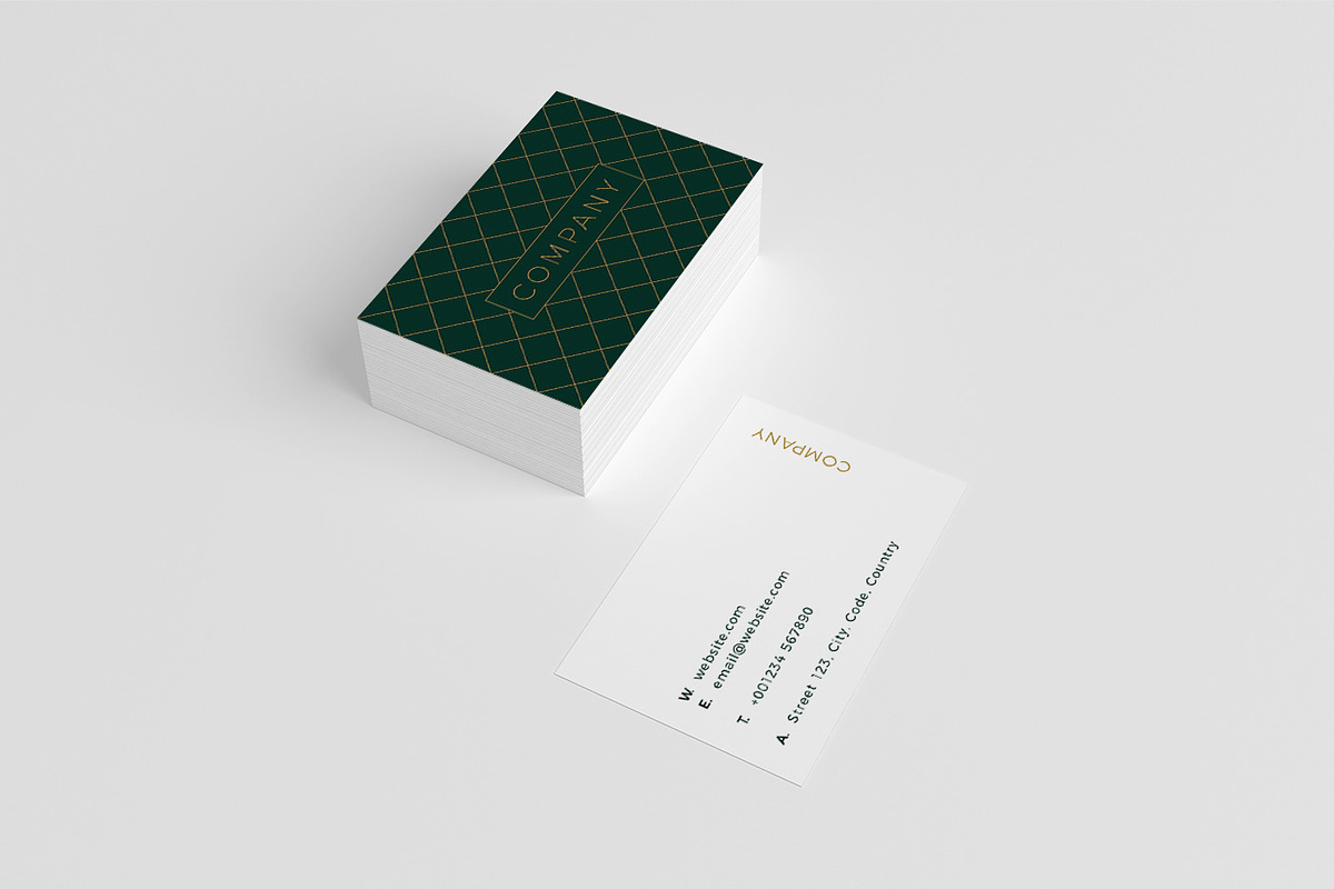 Pattern Business Card Template, a Business Card Template by P.F ...