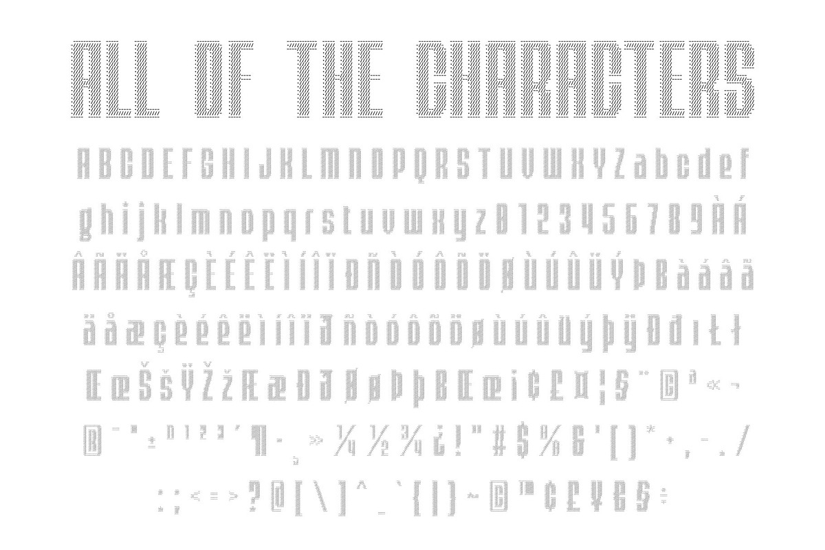 CS Gustaz Ascii, a Sans Serif Font by Craft Supply Co. (Photo 8 of 8)