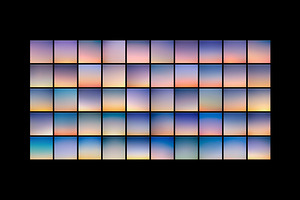 Sky 100 Gradient Backgrounds