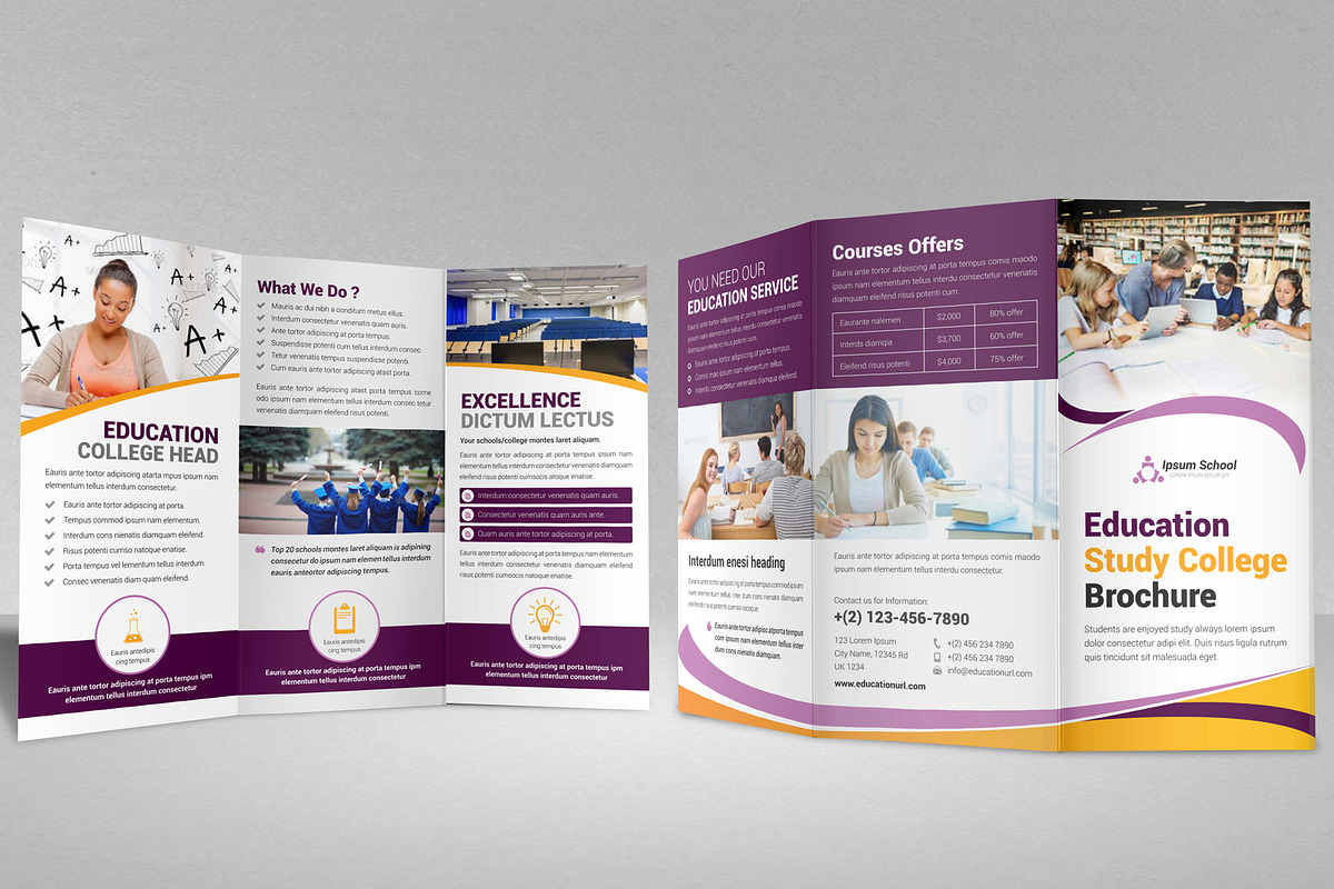 Education College Trifold V3, a Brochure Template by JanySultana (Photo 8 of 10)