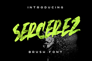 SERCEREZ BRUSH, a Sans Serif Font by 24Design Studios (Thumbnail 1 of 8)