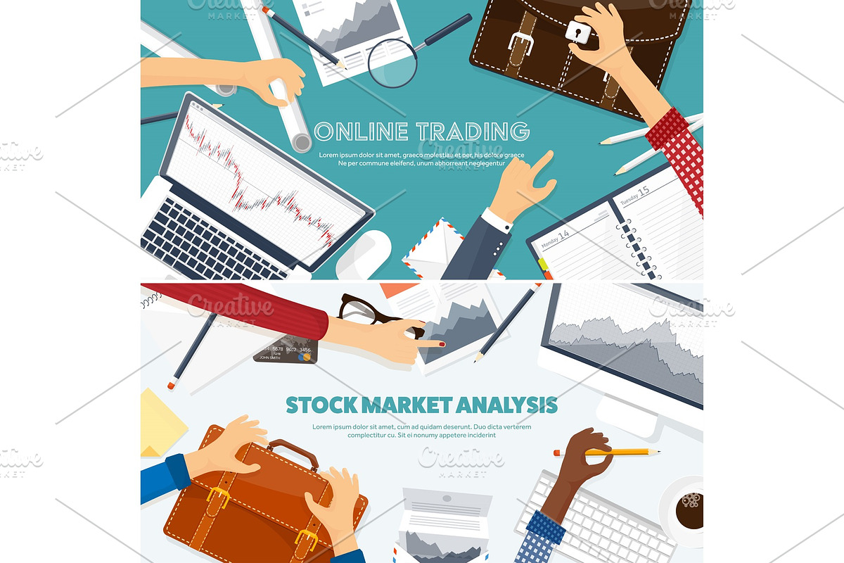 Vector illustration. Flat background, a Finance Illustration by 32pixels