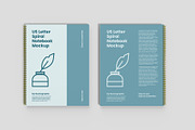 US Letter Spiral Notebook Mockup, a Books & Magazine Mockup by Illusiongraphic (Thumbnail 14 of 32)