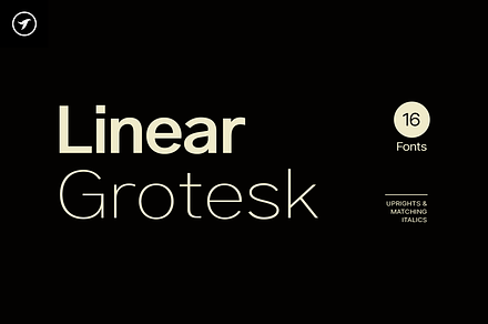 LINEAR GROTESK - Modern Font Family, a Sans Serif Font by Designova®