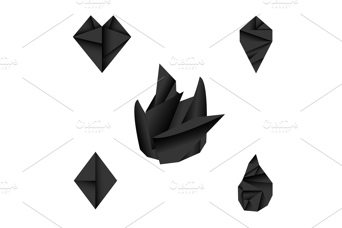 Alphabet & Graphics Kit Folded Paper, an Illustration by Onyx Templates (Photo 10 of 11)