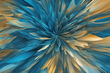 Flower blue abstract pattern image, an Abstract Photo by ComfortQ