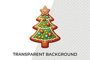 Christmas Gingerbread Clipart, a Seasonal Illustration by QM_ART (Thumbnail 4 of 7)