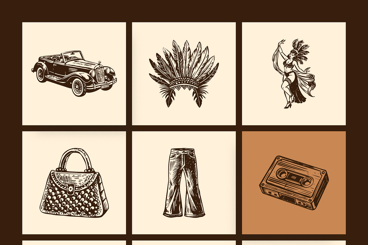 Vintage Cultures and Civilization, a Person Illustration by Creative Stall (Photo 10 of 33)