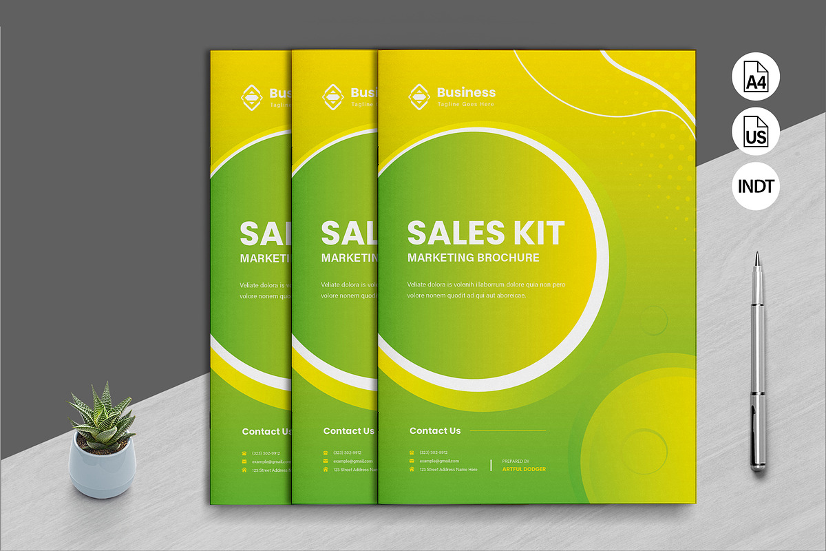 Sales Kit Template, a Brochure Template by White Graphic (Photo 1 of 11)
