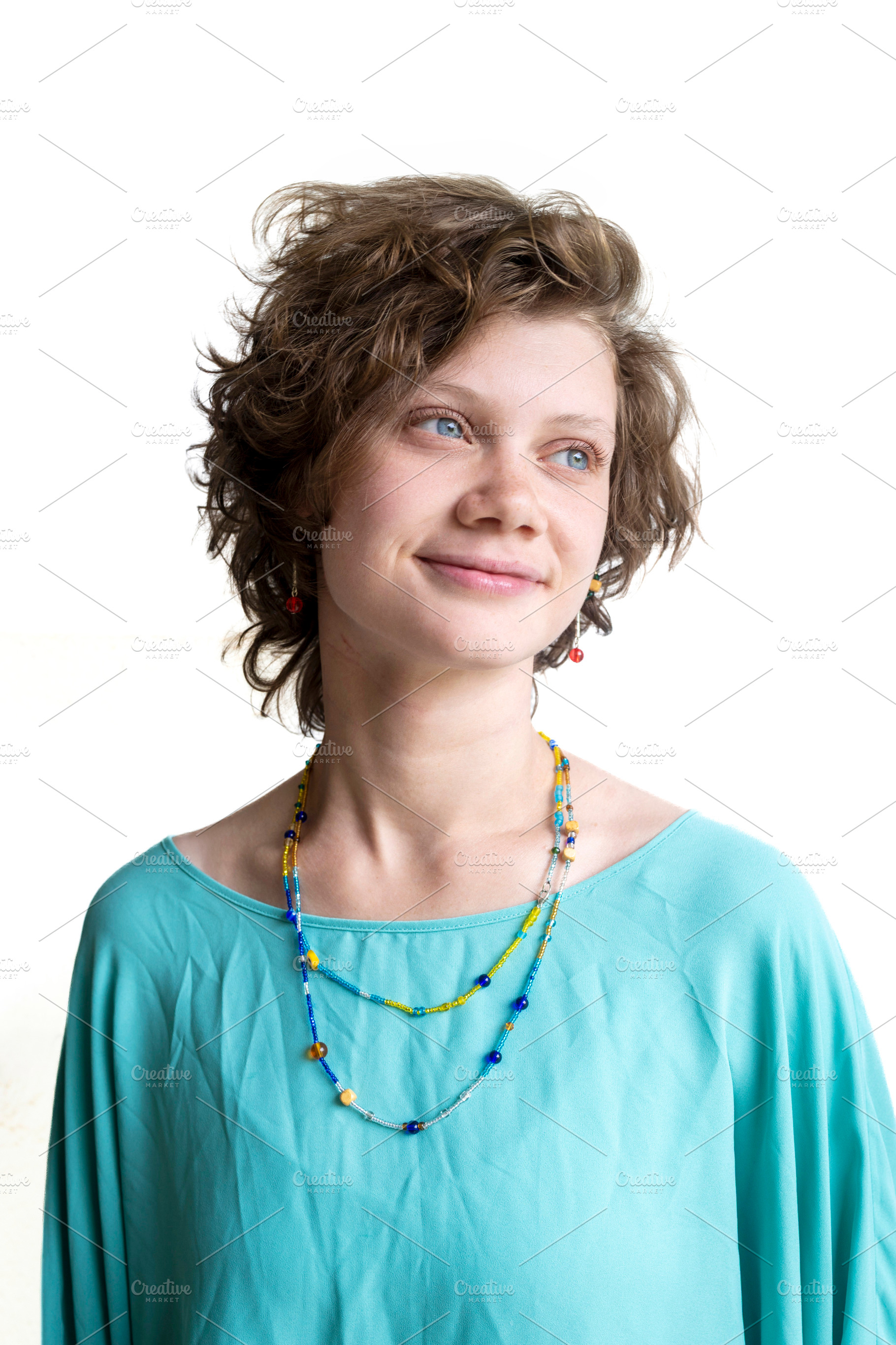 A medium close-up of a young woman w, a Person Photo by Imaginarium