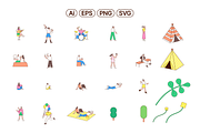 Flat Crowd Illustration Toolkit, a Person Illustration by Puffin graphics (Thumbnail 2 of 6)