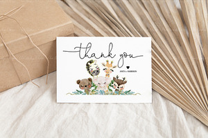 Boho 5x3.5 RSVP Card Mockup