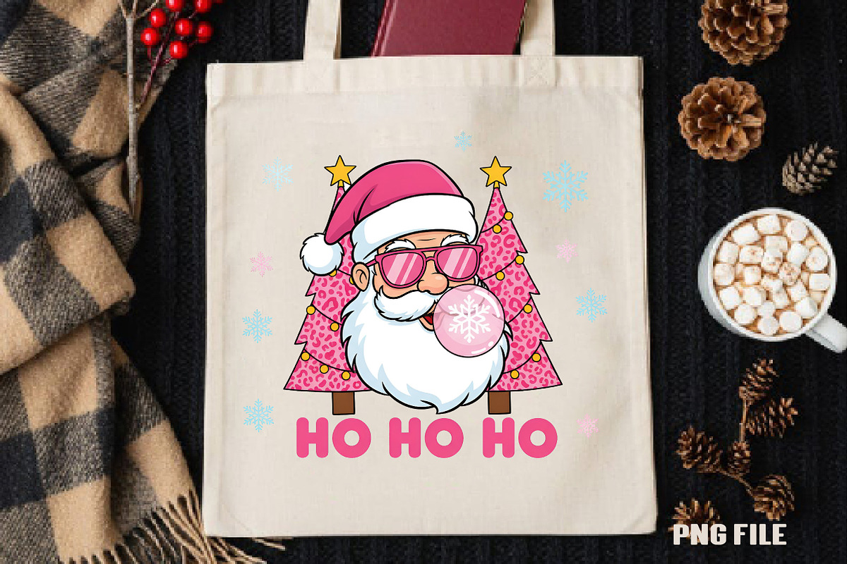 Retro Santa Christmas Ho Ho Ho, an Illustration by DreamCafeArt (Photo 4 of 4)
