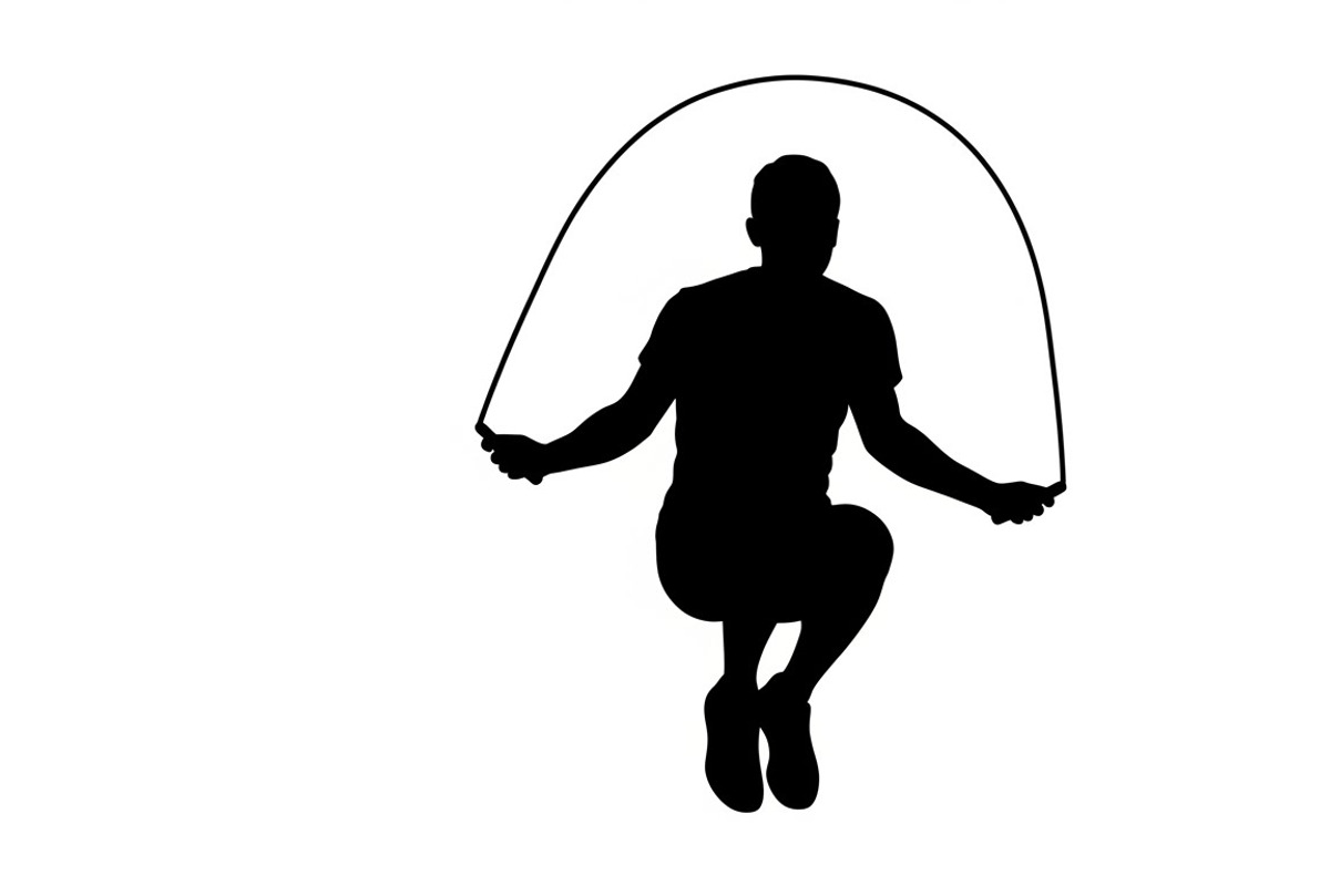 An energetic Jump Rope Silhouette, an Illustration by Amazin_art (Photo 17 of 31)