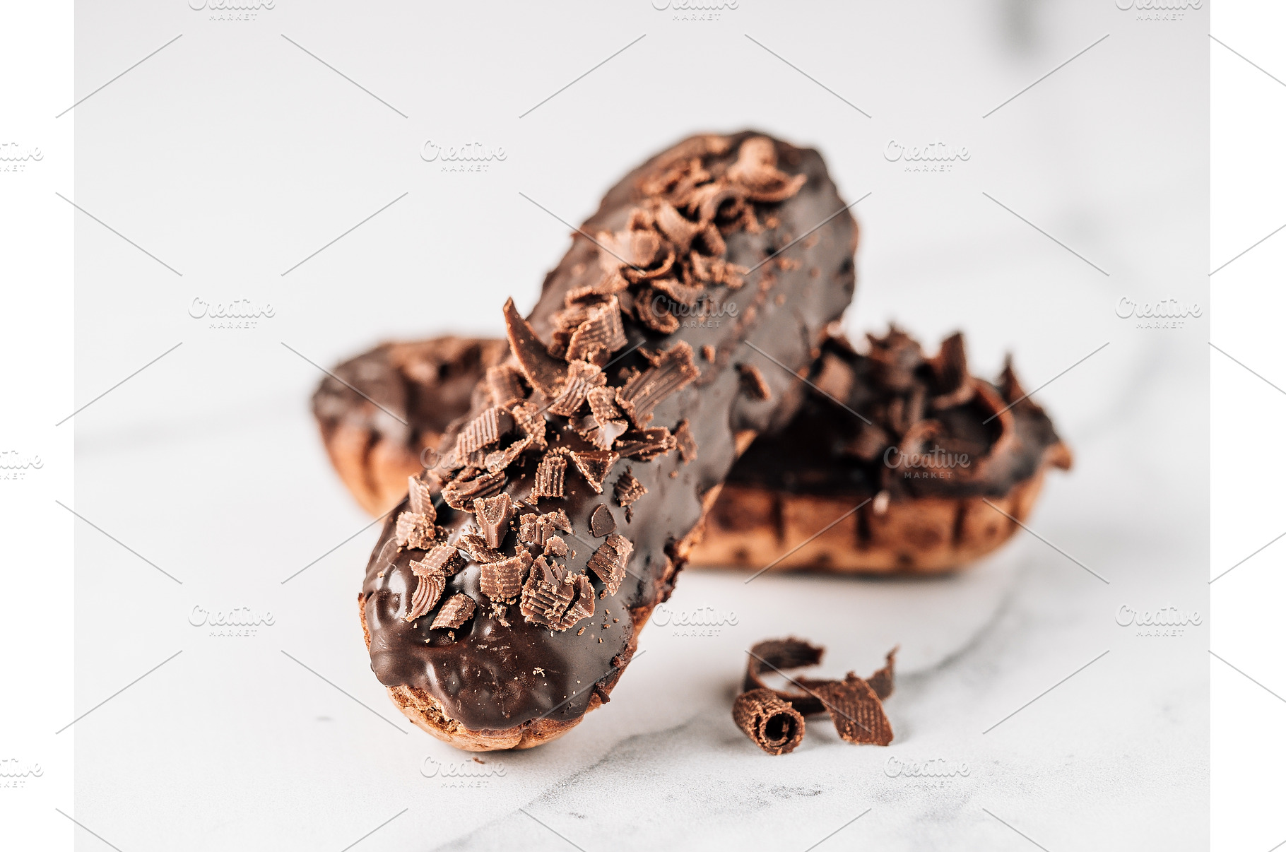 Healthy chocolate eclairs, a Food & Drink Photo by Fascinadora