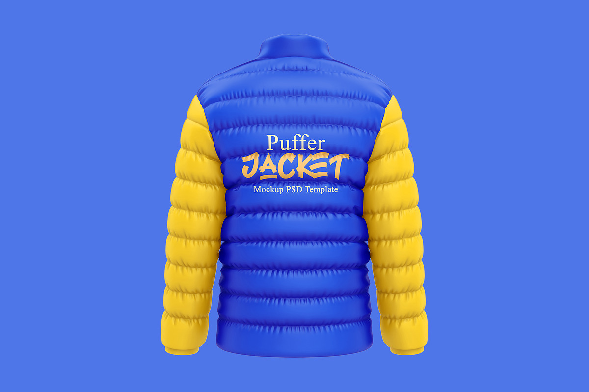 Full Sleeve Puffer Jacket Mockup, a Hoody Mockup by Dev.Rawat21 (Photo 3 of 3)