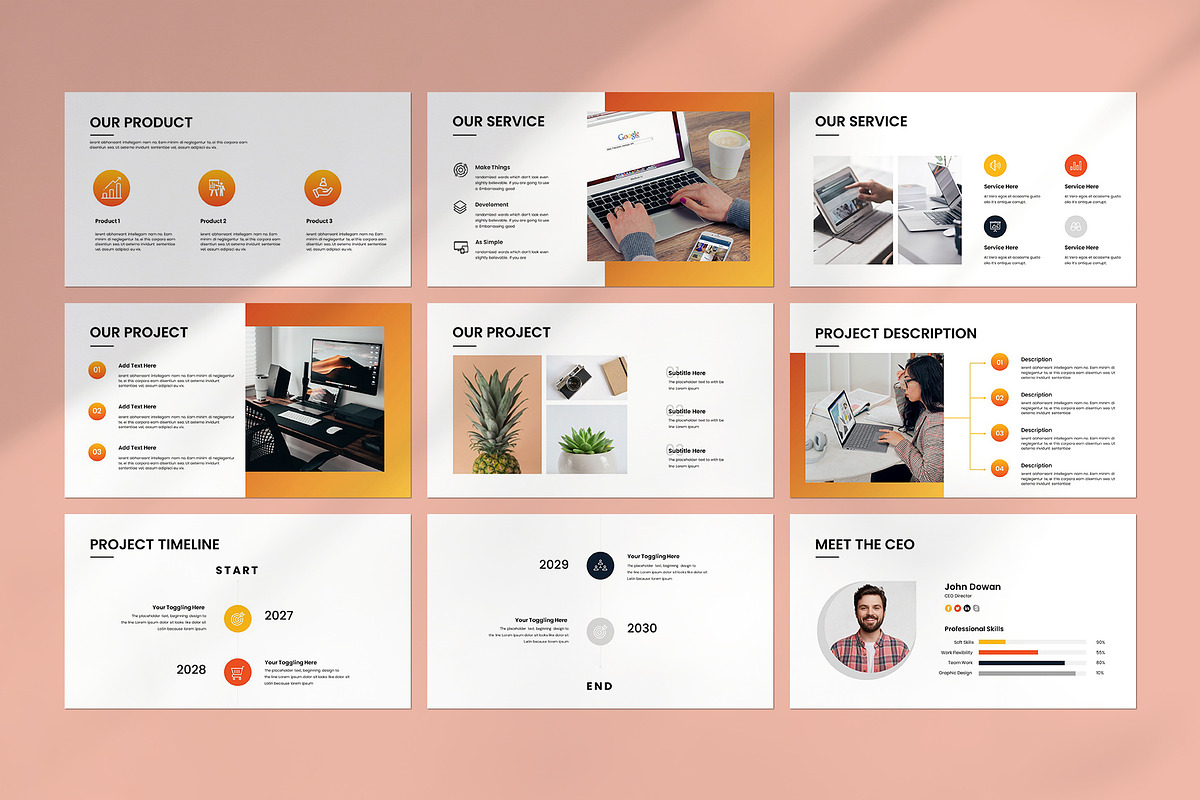 Look | PowerPoint Template, a Presentation Template by CreativeSlides
