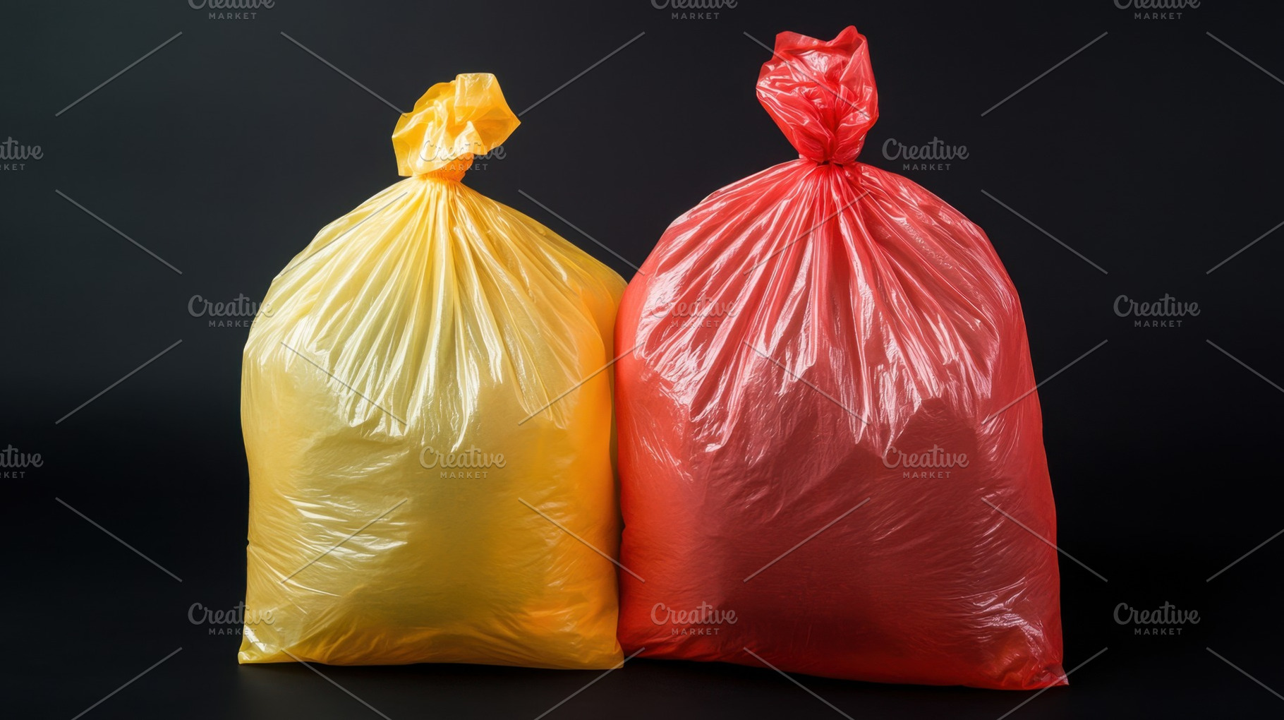 Bright bags on dark ground, a Photo by Beautiful things