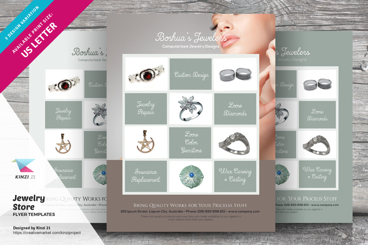 Jewelry Store Flyer, a Flyer Template by kinzi21 (Photo 1 of 4)