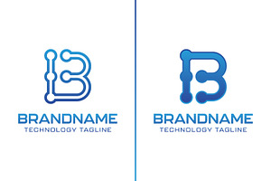 Letter B Technology Logo, a Branding & Logo Template by Pray Art Design Studio