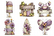 Whimsical Summer Wooden Sing Clipart, an Illustration by Daily.Designs (Thumbnail 4 of 7)