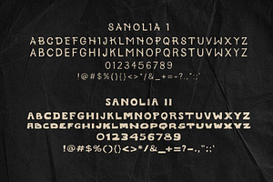 SANOLIA - HAND DRAW TYPEFACE