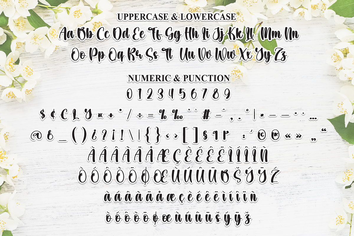 Sweet Jasmine | Script Font, a Handwritten Font by Scratchones (Photo 7 of 9)