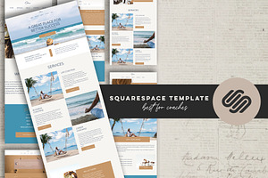 SQUARESPACE LIFE COACH Website