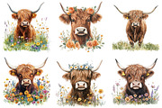 Watercolor Spring Peeking Animal Cli, an Illustration by DreamPrint404 (Thumbnail 4 of 6)