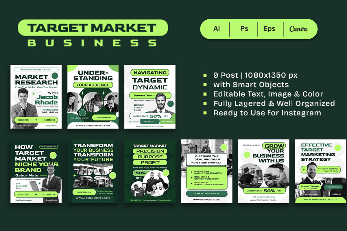 Target Market- Instagram Post preview 2
