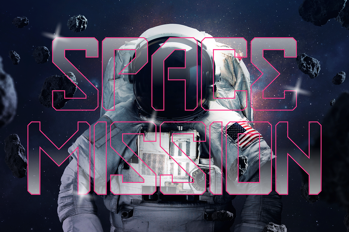 Space Crow - Futuristic Font, a Font by figuree studio (Photo 5 of 8)
