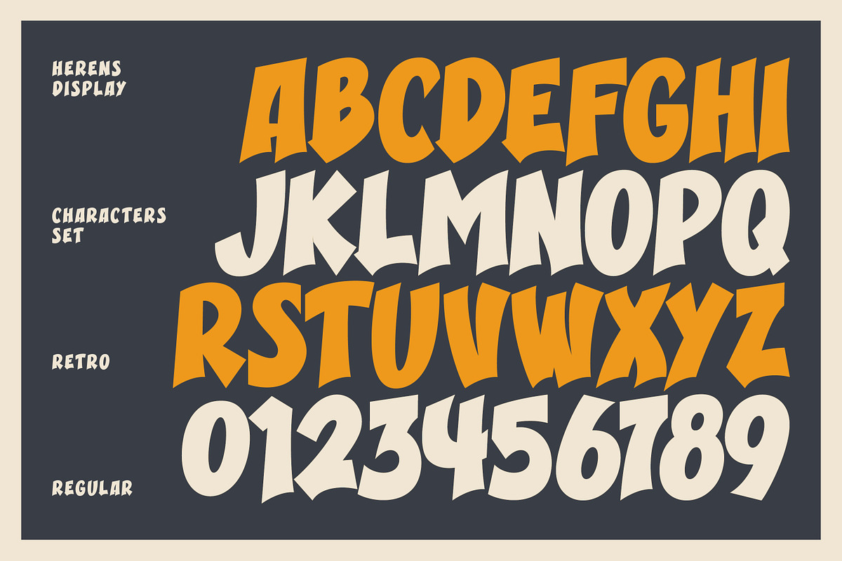 Herens Retro Display, a Serif Font by infernostudio3 (Photo 9 of 10)