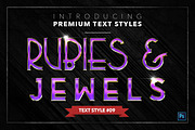 Rubies & Jewels #2 - 15 Text Styles, a Layer Style Add-On by Jonas Stensgaard (Thumbnail 10 of 18)