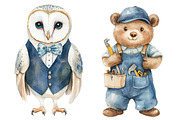 Cute Vintage Sailor Animals, a Seasonal Illustration by CitraGraphics (Thumbnail 4 of 4)