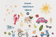 Summer Whimsy Watercolor, an Object Graphic by Les Frolova (Thumbnail 5 of 13)