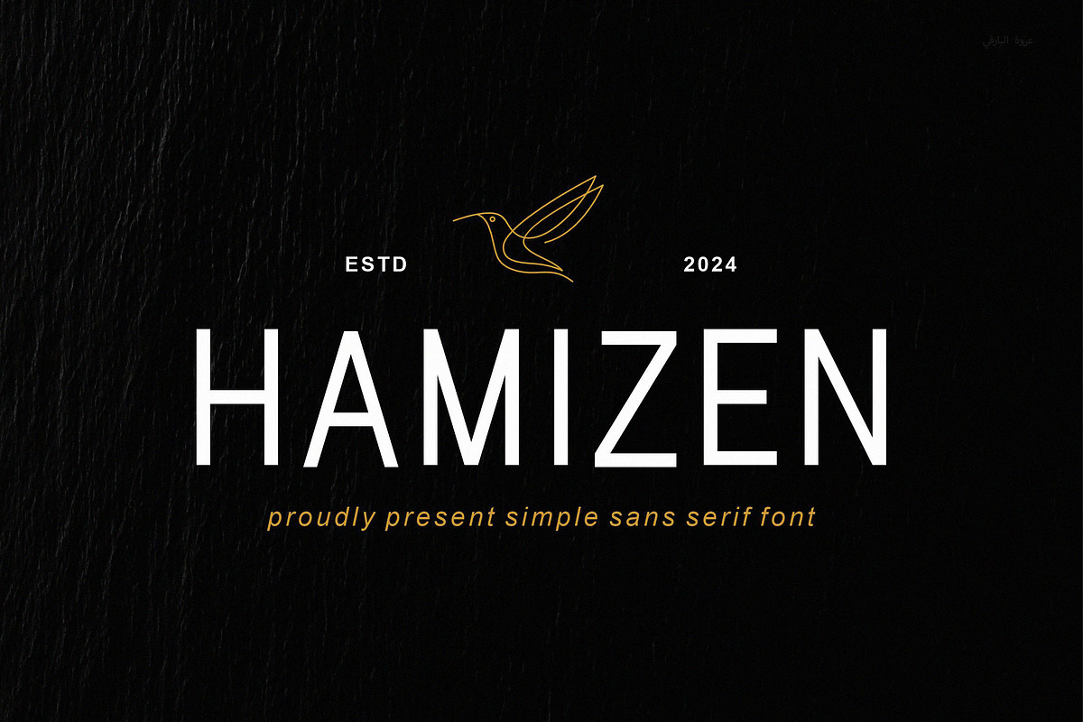 Hamizen - Simple & Modern Sans Serif, a Sans Serif Font by TypeLogue (Photo 1 of 5)