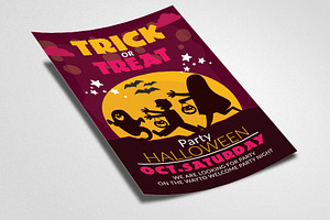 Halloween Trick Or Treat Night Flyer