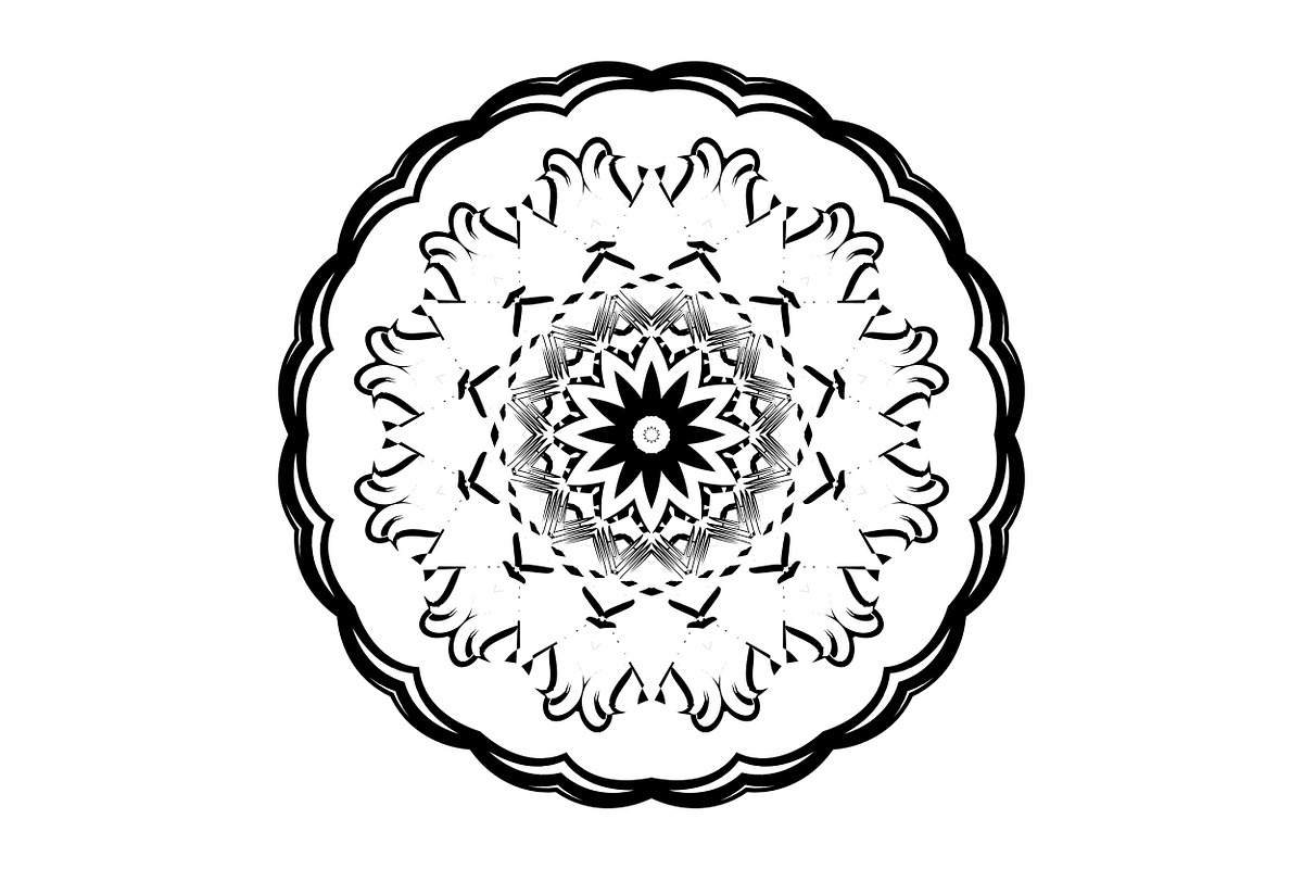Handcrafted Mandala Design Pack, a Pattern Graphic by NJ Himel (Photo 16 of 30)