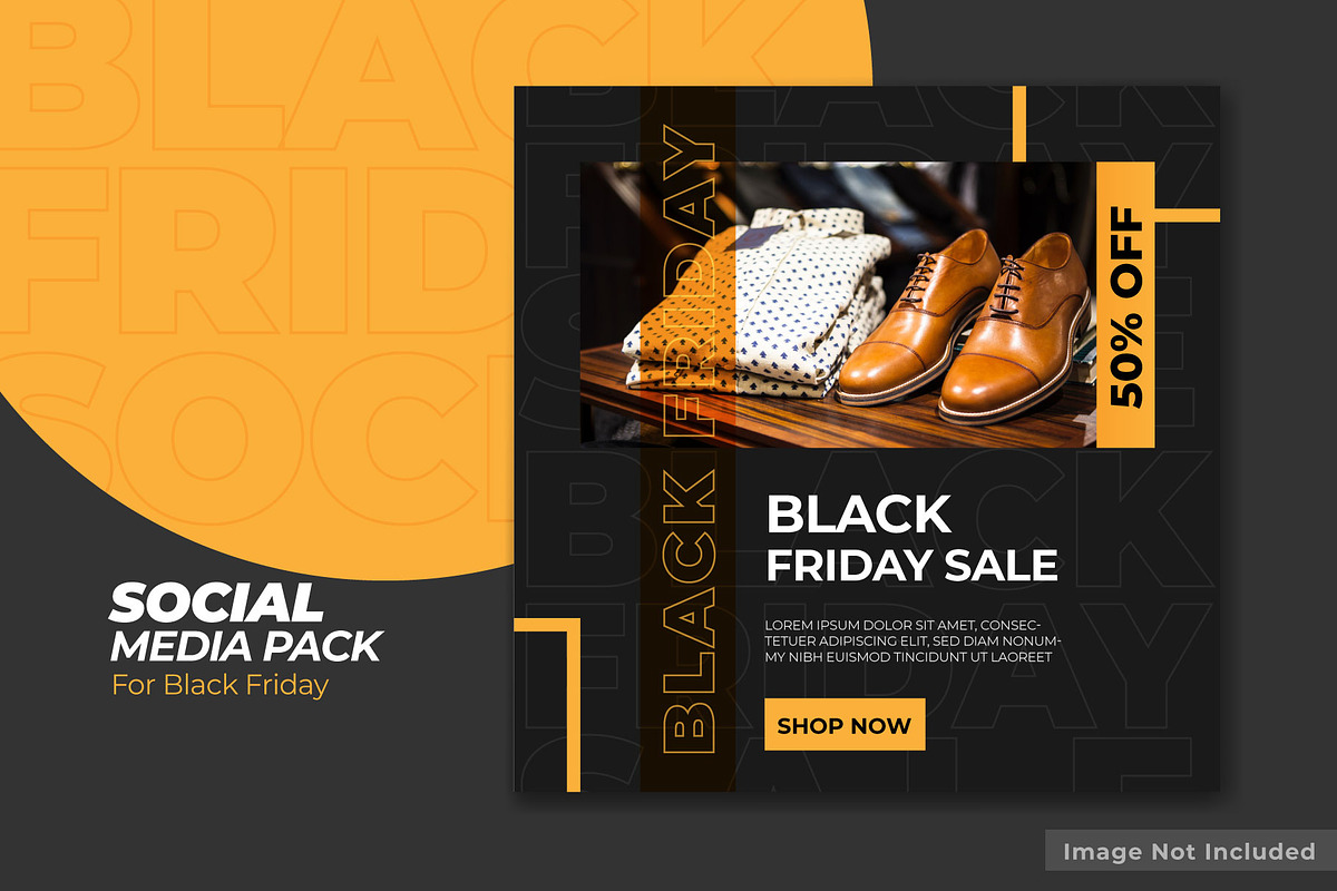 Black Friday social media template, a Social Media Template by Warm Snow (Photo 2 of 3)