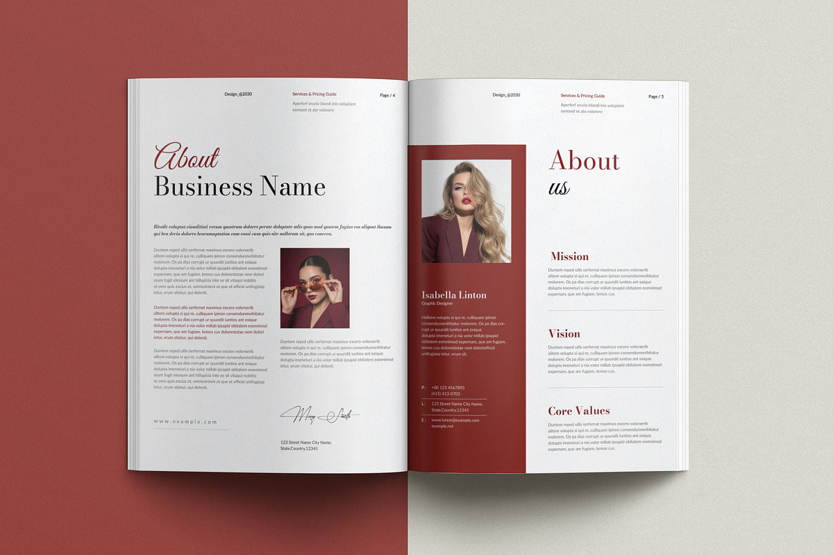 Services and Pricing Guide Template, a Brochure Template by Cleffon_Graphic_Studio (Photo 3 of 7)