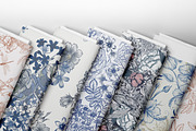 TOILE DE JOUY vector patterns set, a Pattern Graphic by FleurArt (Thumbnail 7 of 9)